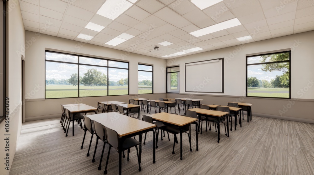 Fototapeta premium Design an Inviting Classroom Space for Enhanced Learning