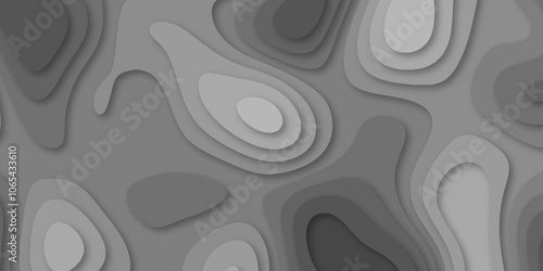 Abstract luxury multicolor modern 3d papercut background. Minimal abstract vector wave carve diamond topography line circle creative topography map circle and wave line smooth multilayer pattern.