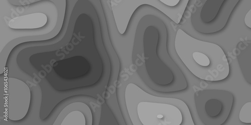 Abstract luxury multicolor modern 3d papercut background. Minimal abstract vector wave carve diamond topography line circle creative topography map circle and wave line smooth multilayer pattern.