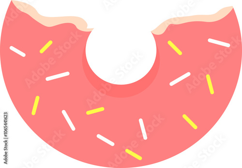 Strawberry Donuts with Cream bite