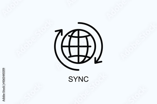 Sync Vector  Or Logo Sign Symbol Illustration