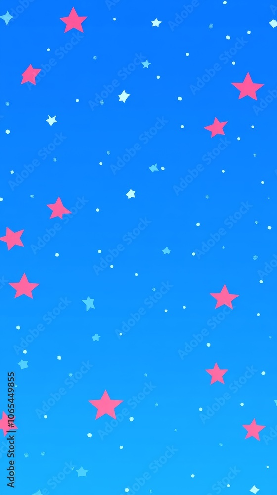 Fototapeta premium A blue background with a lot of stars in it