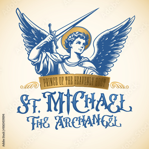 Saint Michael The Archangel - Vector
