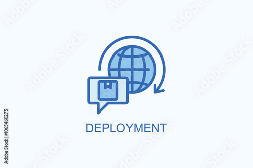 Deployment vector  or logo sign symbol illustration