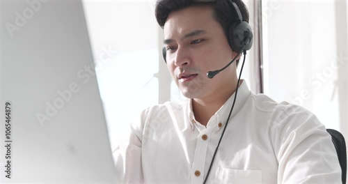 Customer support under pressure: A stressed call center agent tries to solve client issues, showcasing the challenges in customer service