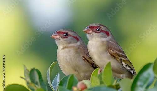 AI generator image of akura Java sparrow,Java sparrow, Java finch,Lonchura oryzivora(Estrildidae) Lives in pairs or herds in grasslands, agricultural areas.and where people live Their food is grain photo