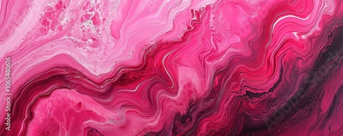 Striking Marbled Texture in Bright Pink Hues