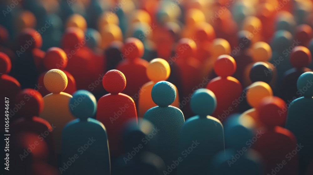 Obraz premium Concept of attracting followers and growing social media audience. 
