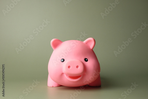 Pink rubber pig toy