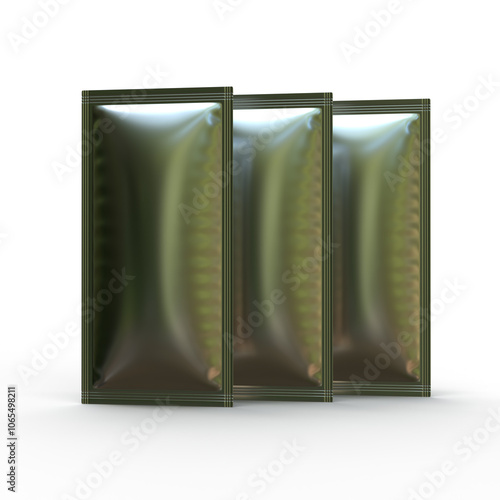 Mockup-Friendly Digital Image of Sachets Packets