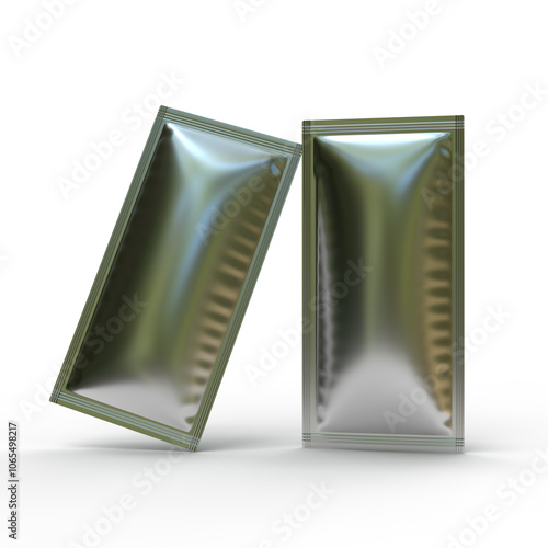 Mockup-Friendly Digital Image of Sachets Packets