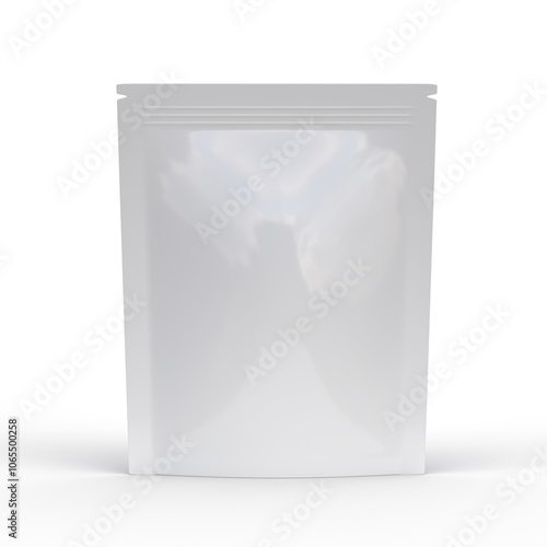 Mockup-Friendly Digital Image of Stand-Up Food Pouch