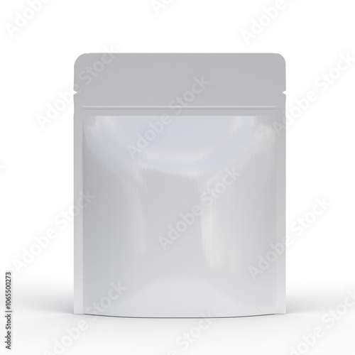 Mockup-Friendly Digital Image of Stand-Up Food Pouch