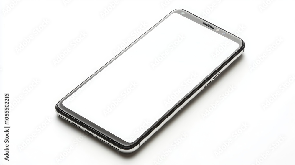 Smartphone mockup, isolated on white - Smartphone mockup, isolated on white -