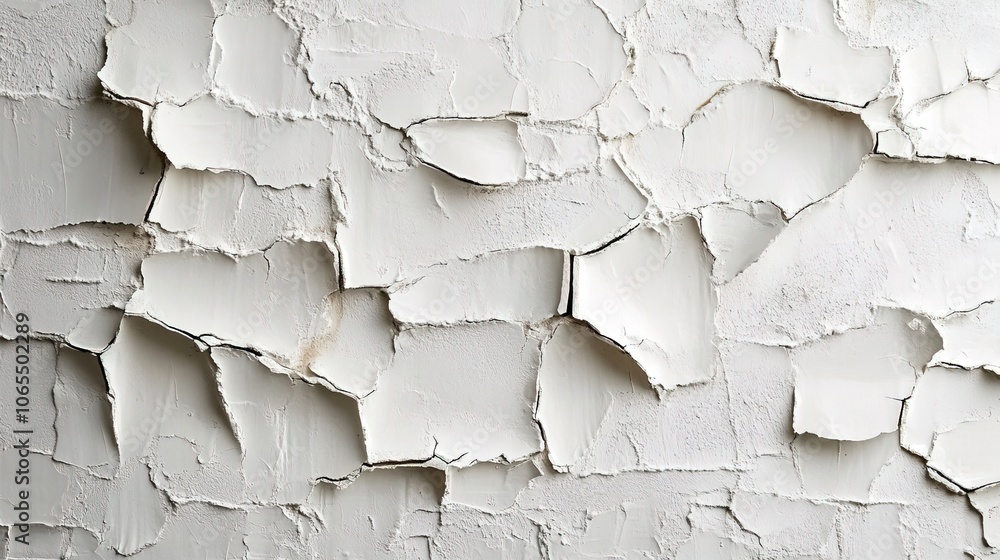 Weathered White Wall Texture, Half Renovation Weathered White Wall Texture, Half Renovation
