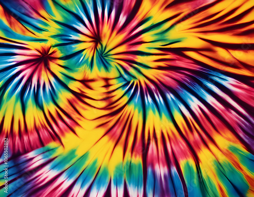 Wallpaper Mural A colorful tie-dye fabric decorated background Torontodigital.ca