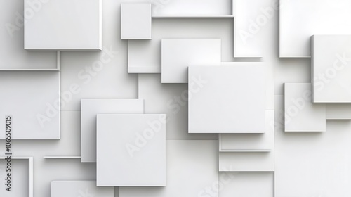 Wallpaper Mural Business layout with multiple empty rectangles for images, clean design, graphic template, structured Torontodigital.ca