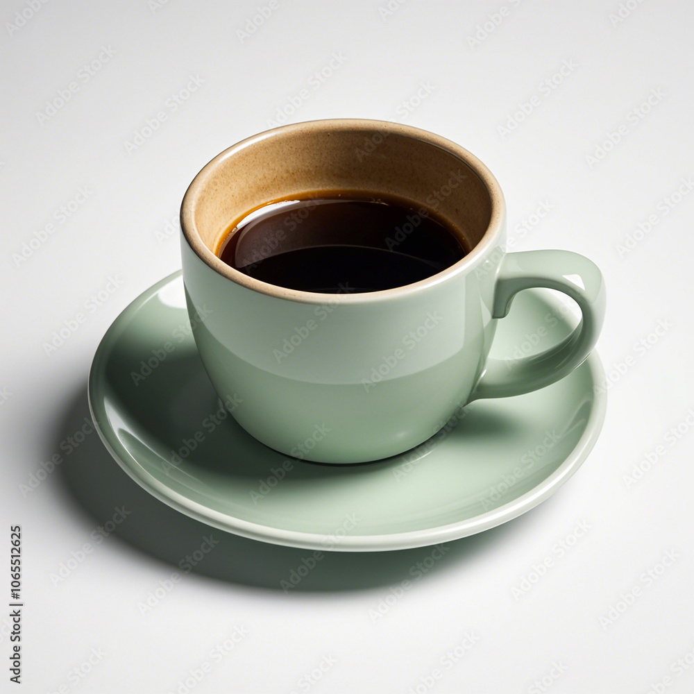 Naklejka premium coffee cup on white background