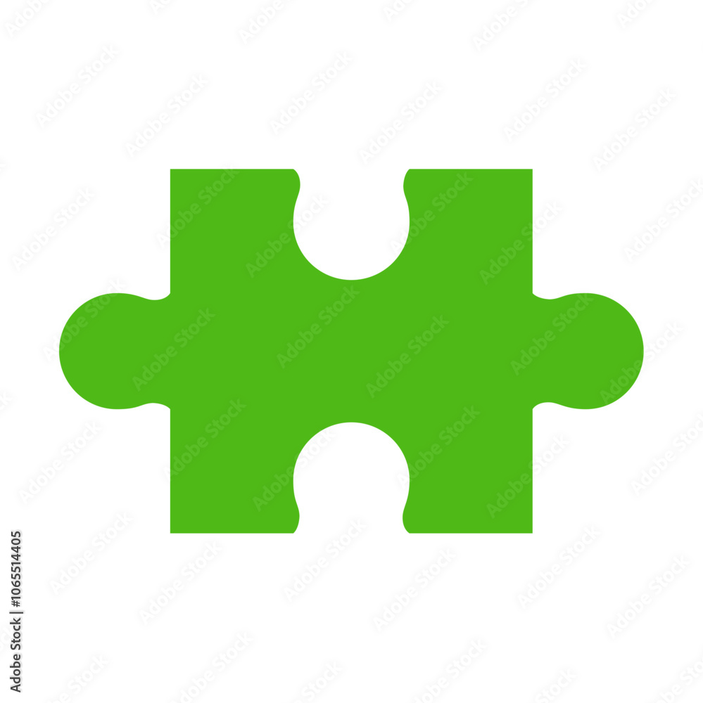 Fototapeta premium Puzzle Icon. Problem solving Missing piece