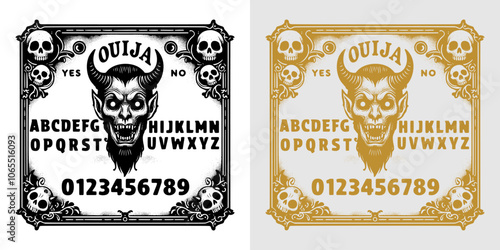 mystical ouija illustration