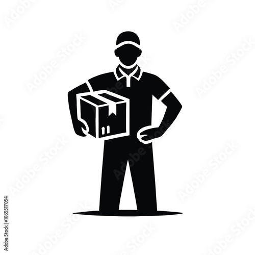 Delivery Driver Silhouette