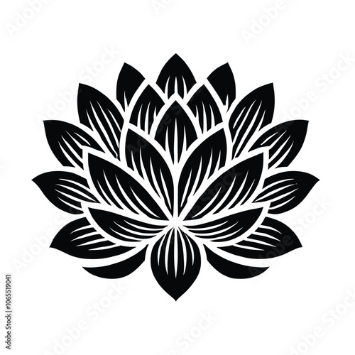 Lotus Bloom Silhouette