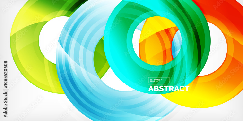Fototapeta premium Circles, round elements, ring shapes premium background. Vector Illustration For Wallpaper, Banner, Background, Card, Book Illustration, landing page