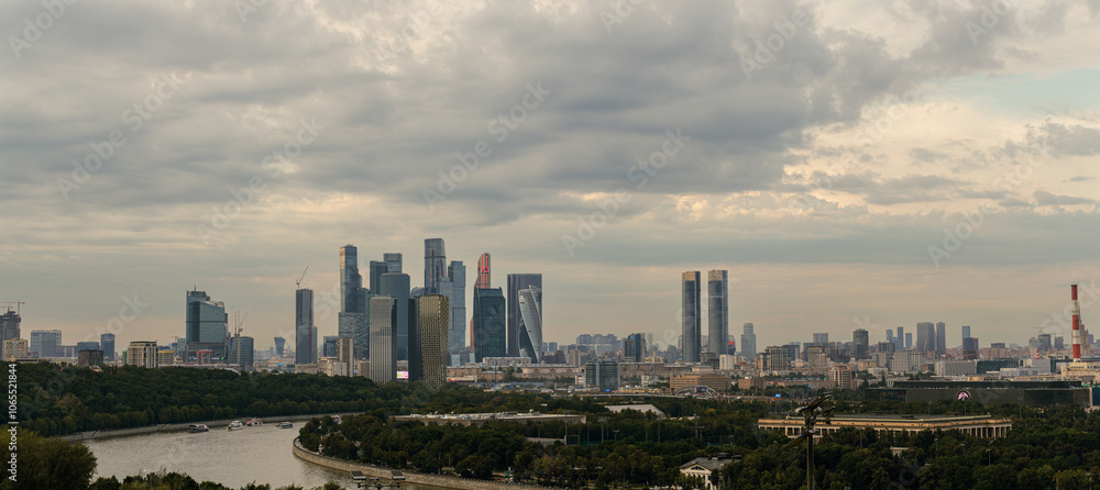 Fototapeta premium Moscow City Business Center, a panorama of the capital's skyscrapers