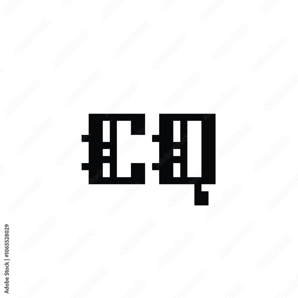 CQ monogram logo design letter text name symbol monochrome logotype alphabet character simple logo CQ monogram logo design letter text name symbol monochrome logotype alphabet character simple logo