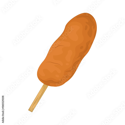 Illustration of corndog