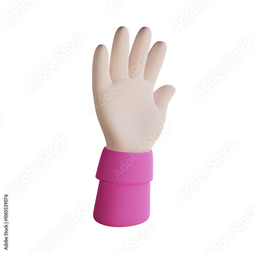 3D Graphic Woman Waving Pose 