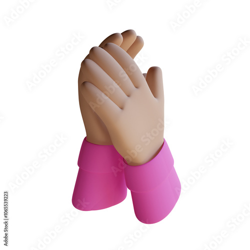 3D Graphic Woman Waving Pose 