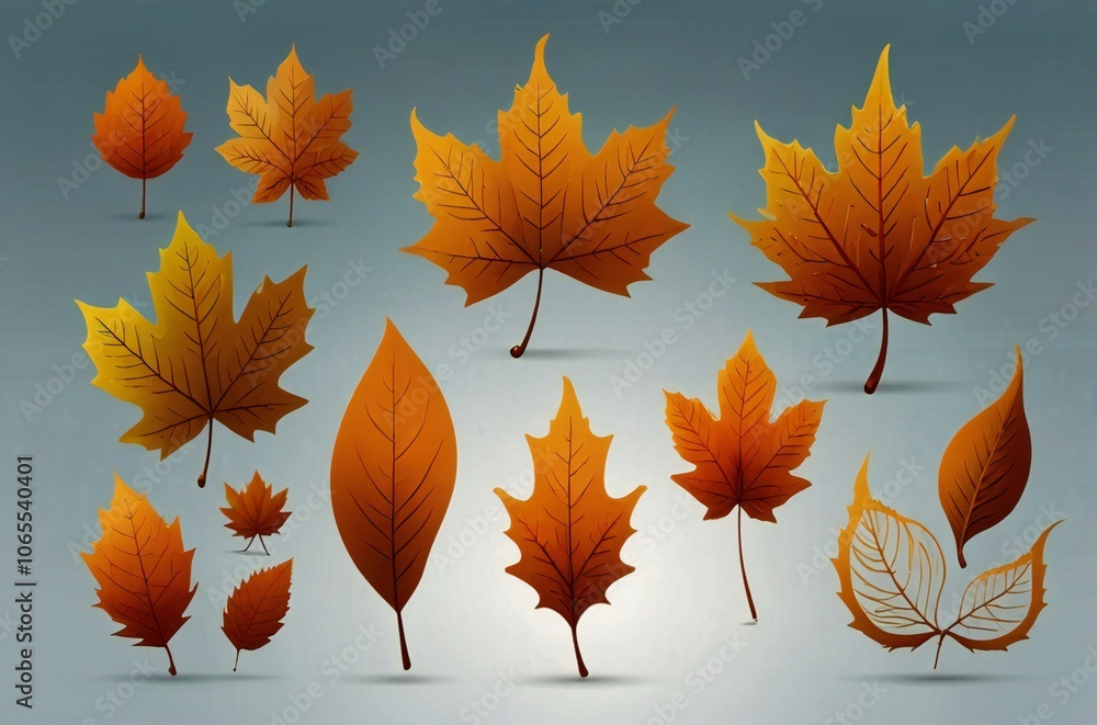 Obraz premium autumn leaves collection