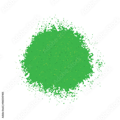 Fun bright green crayon powder, sand texture. Editable, ready to recolor