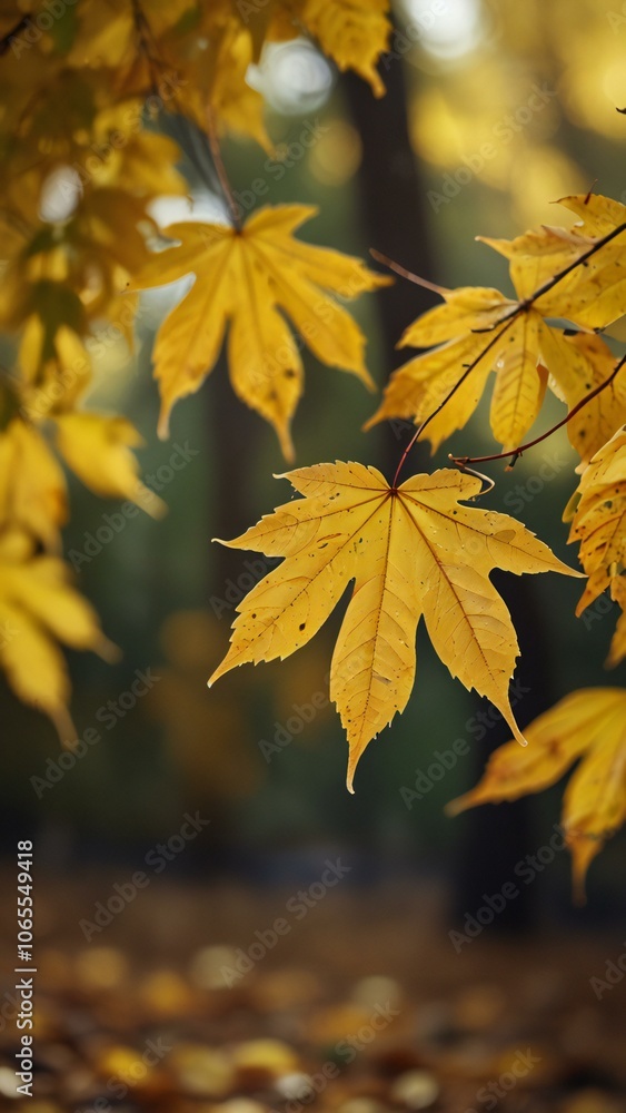 Obraz premium autumn leaves on the ground
