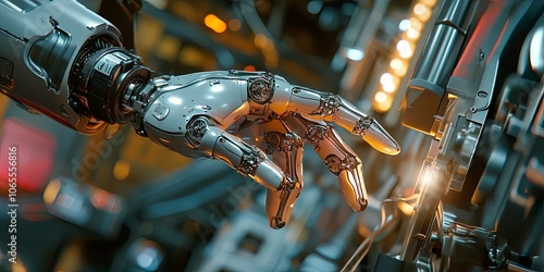 Robotic Hand Automation Industrial Close up