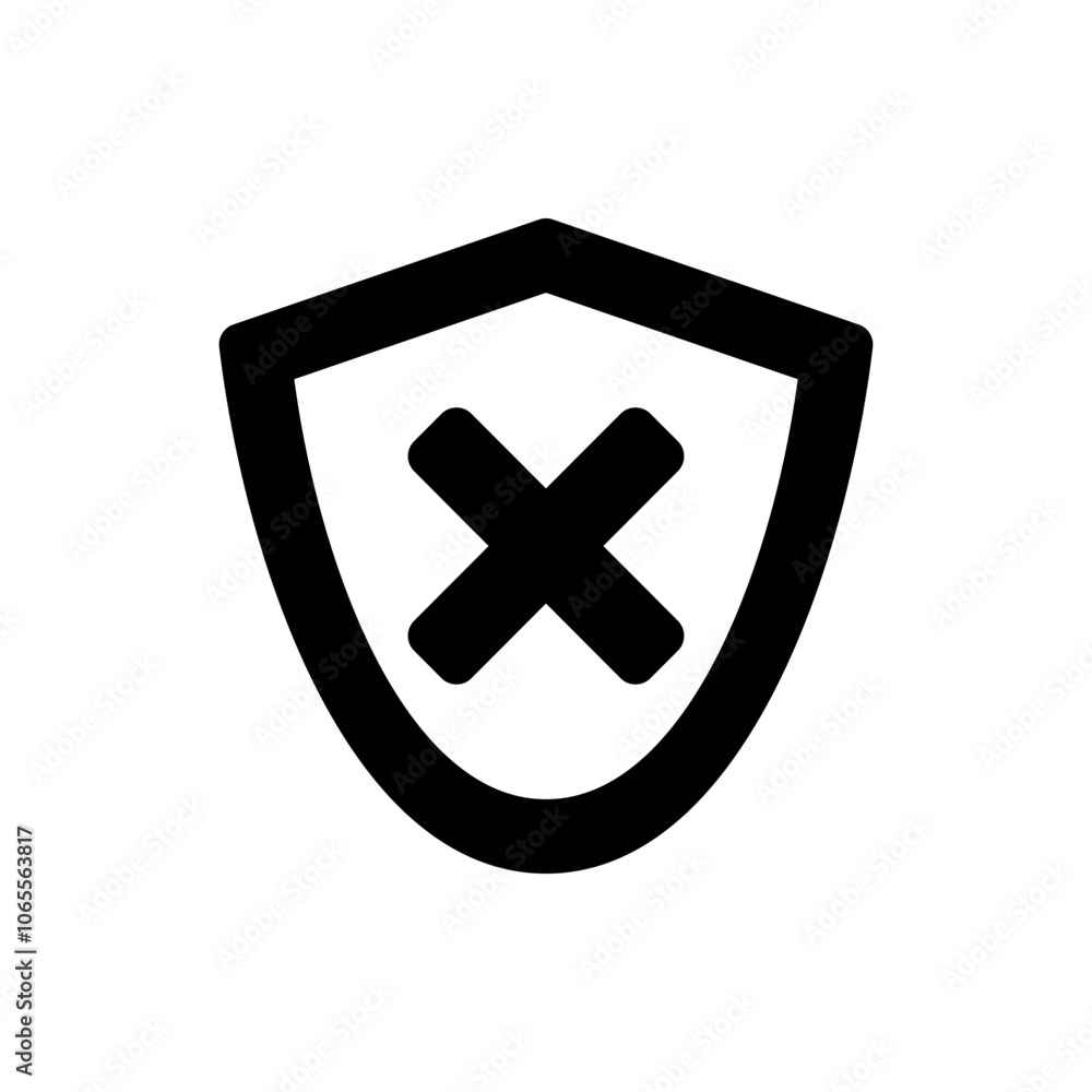 Obraz premium Security simple icon vector. Flat design. White background