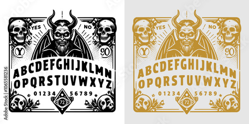 vintage mystic ouija design
