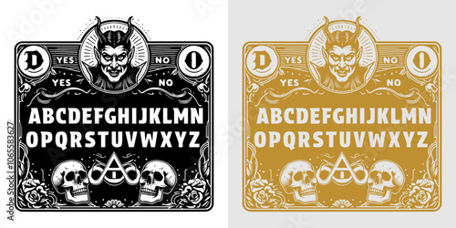 retro style spiritual ouija