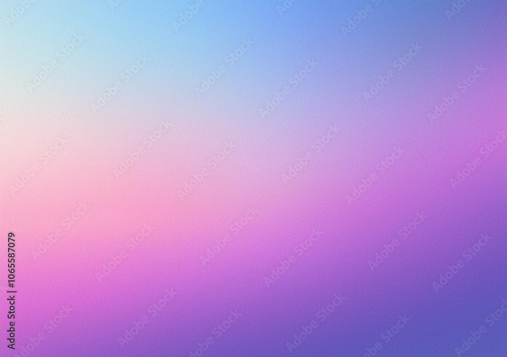 Obraz premium Pastel color gradient background, grainy purple pink blurred banner backdrop header poster noise texture copy space