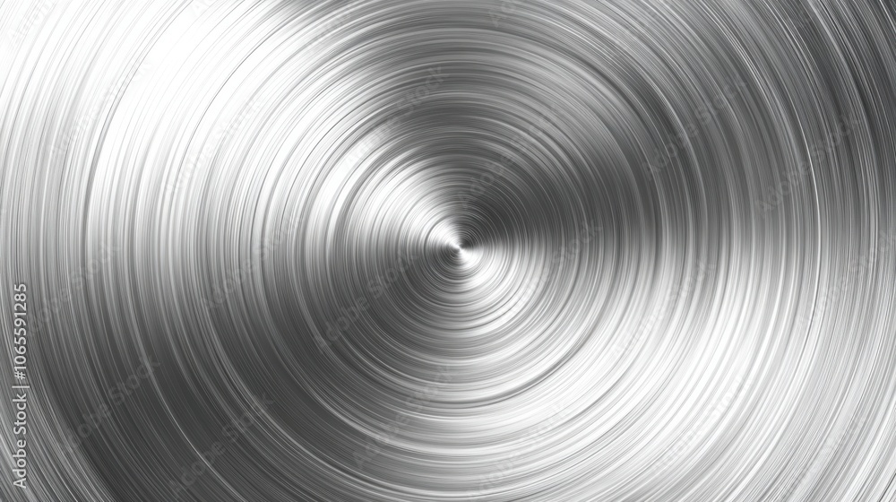 Fototapeta premium Top view of stainless steel texture with a brushed finish and soft reflections