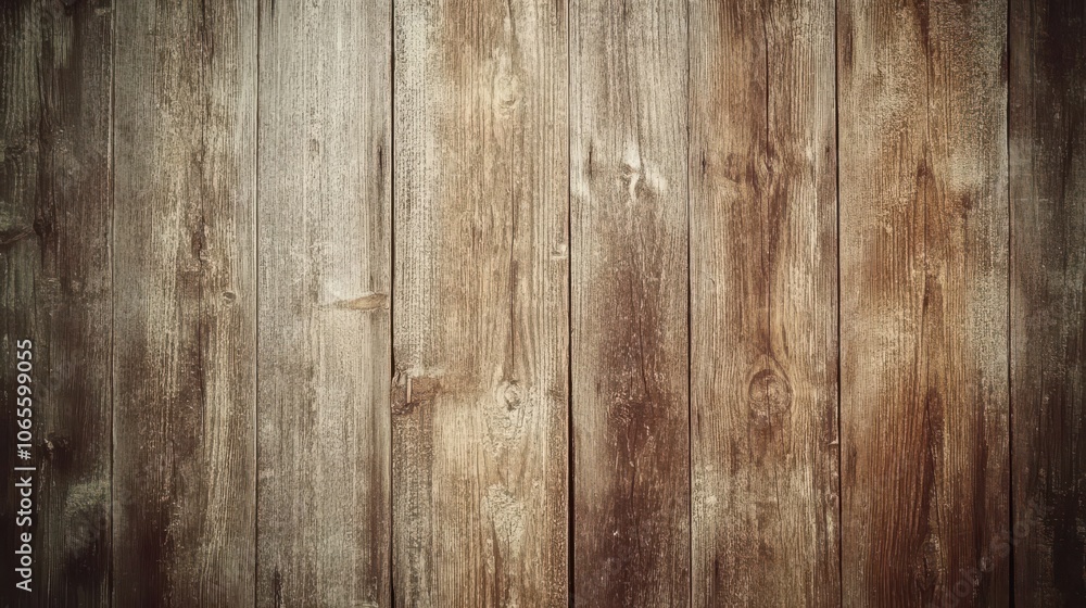 Obraz premium Top view of weathered old wooden plank texture showcasing unique grains and natural wear