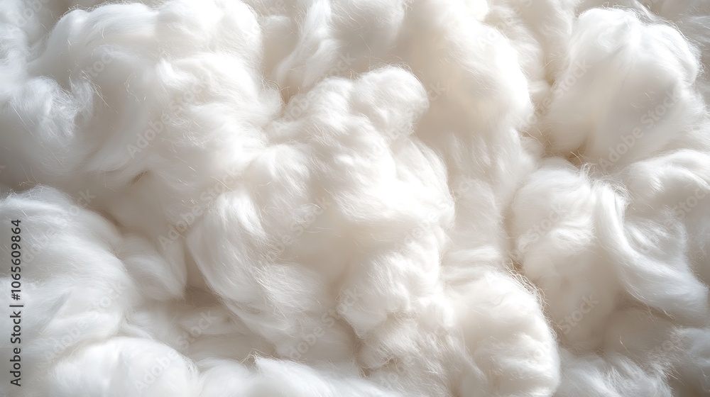 Fototapeta premium Explore the beauty of soft white cotton fiber texture