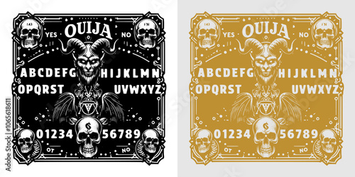 occult style ouija design