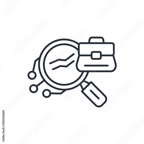 employment icon. vector.Editable stroke.linear style sign for use web design,logo.Symbol illustration.