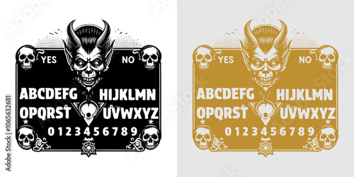 decorative ouija board pattern