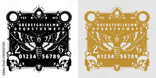 retro spiritual ouija board
