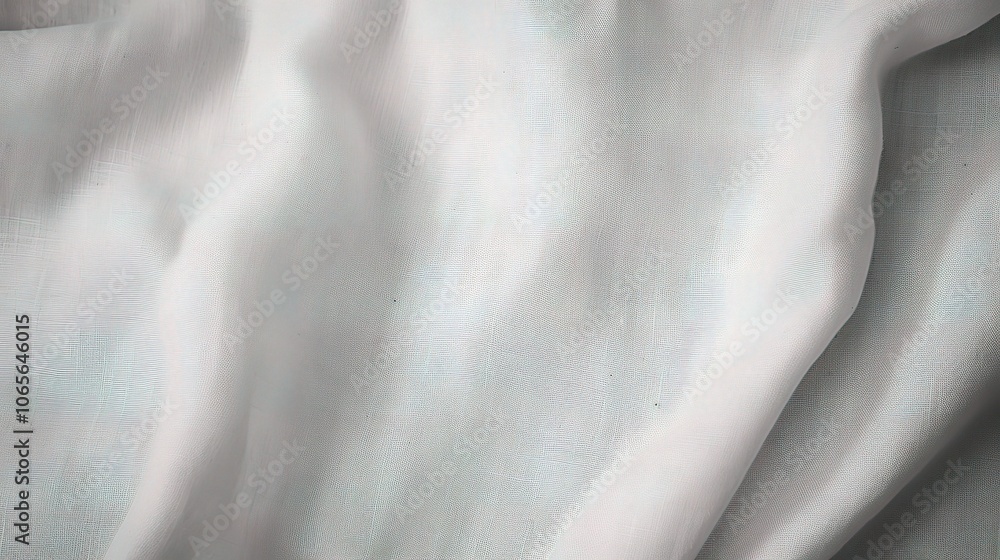 Soft White Fabric Texture with Gentle Waves Soft White Fabric Texture with Gentle Waves
