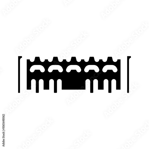 foam roller fitness tool glyph icon vector. foam roller fitness tool sign. isolated symbol illustration