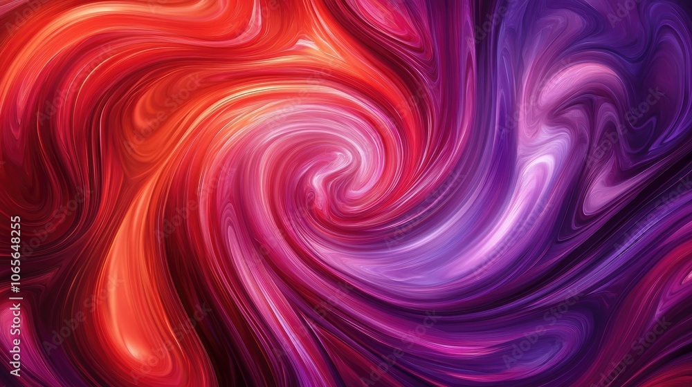 Obraz premium A swirling pattern of red and purple hues against a purple backdrop
